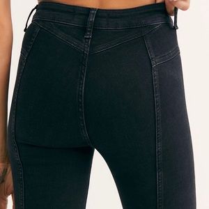 Riley seamed skinny jeans in black